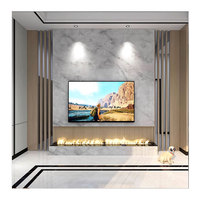 Panneau mural en stratifié PVC UV effet marbre brillant, imperméable et ignifuge, pour revêtement intérieur de salle de bain et de cuisine