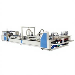 เครื่องผลิตกล่องกระดาษลูกฟูก สายการผลิตพร้อมเครื่องพับกาวข้างกล่อง - Product Image 1