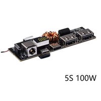 Module de batterie externe mobile à charge rapide double 5 ports Micro/Type-C USB 3S 4S 5S PD 65W/100W 21700 Batterie polymère au lithium