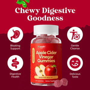 Gummies de Vinaigre de Cidre de Pomme Keto ACV Marque Blanche 2000mg avec la Mère, Vitamines B6, B12, Acide Folique pour Détox, Nettoyage et Métabolisme, Sans OGM - Product Image 3