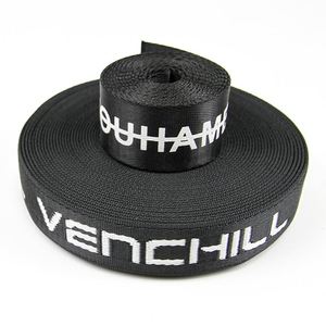 Custom Logo Printed Nylon Webbing Strap 38mm Woven Printing Strap High Gloss Embossed Webbing for Shoulder <b>Bag</b> <b>Camera</b> Guitar - Product Image 4