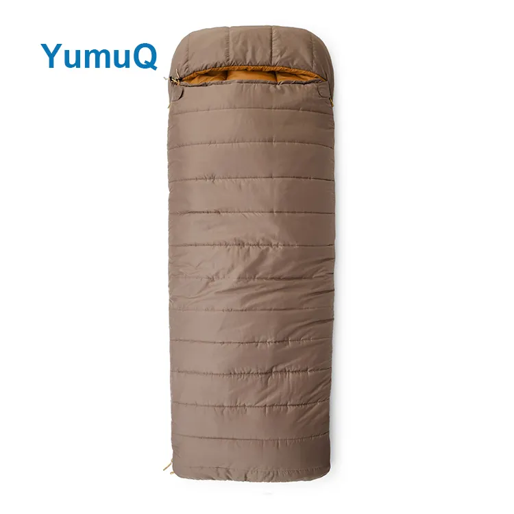 YumuQ 200cm / 78 ''Polyester recyclé enveloppe épaisse imperméable moyen-orient sac de couchage rectangulaire-10 pour adultes enfants