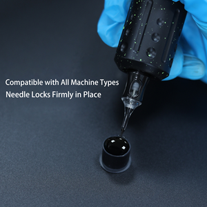 20 aiguilles de tatouage jetables en acier inoxydable avec membrane stérilisée pour maquillage permanent (PMU) et <span class=keywords><strong>SMP</strong></span> - Product Image 6