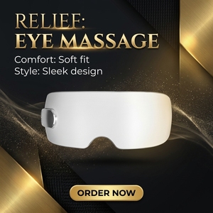 Atomizing Eye Massager <b>Hot</b> <b>Cold</b> Steam Heat Vibration Music Eye Care Relaxation Dark Circle Skin Soothing Beauty Device Home - Product Image 2