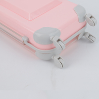 Boîte d'emballage Mini cils de haute qualité avec rouleau étui à bagages de maquillage en plastique fait à la main sortie d'usine