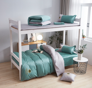 Fabricants Jade Vert Collège Literie Monarque Académie Collection 3pc 60s ² 200*98 TC Satin - Product Image 5