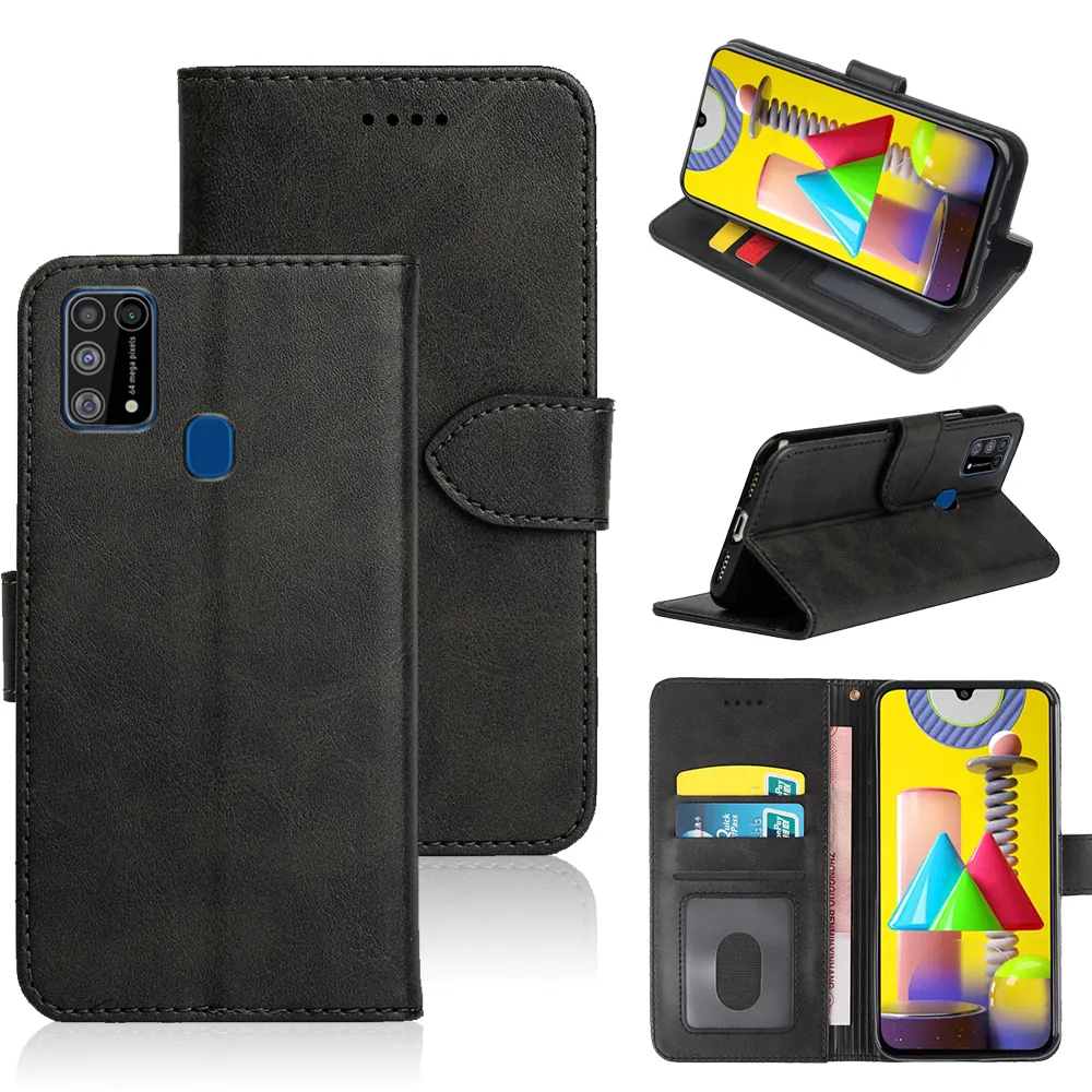 High Quality Flip Leather Case For Samsung Galaxy A21 A21s S22 S21 Ultra A03s A03 A02 A32 Lite Magnetic Book Cases