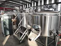 Système de brasserie clé en main contrôlé par PLC 5BBL/500L avec cuve sous pression - Équipement complet de brassage de bière pour microbrasserie, pub, alcool