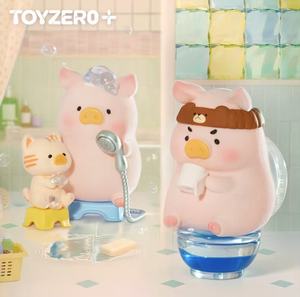 TOYZEROPLUS LULU le cochon reste avec vous boîte aveugle mignon cochon floqué figurine à collectionner ensemble de jouets 8 pièces étui complet pour cadeau et décor - Product Image 5