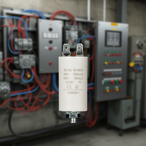 Condensador 3.0F 450V con terminal de tierra para aplicaciones de arranque de motor - Product Image 3