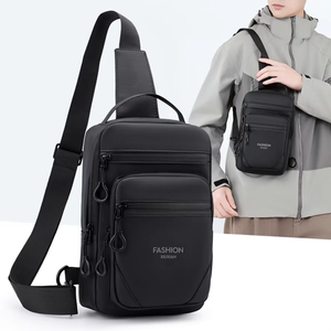 <span class=keywords><strong>Sac</strong></span> bandoulière portable antivol imperméable de haute qualité, <span class=keywords><strong>sac</strong></span> de <span class=keywords><strong>poitrine</strong></span> vintage personnalisé pour hommes, grande capacité, en nylon, design tendance - Product Image 1