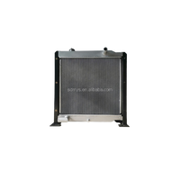 Radiateur d'excavatrice HM en aluminium brasé anti-corrosion robuste pour moteurs Yuchai55/Yuchai60-8/Yuchai135-8, personnalisable