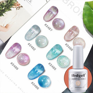 Ibd ICE DISCO GEL Nail Art 15ml UV Gel Polish 10 Color Luminiscencia Pigmento Platinum Gel - Product Image 5