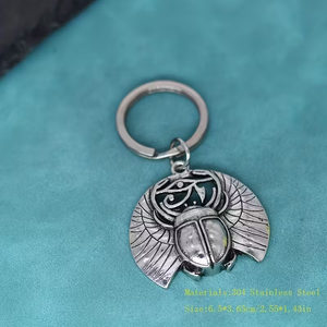 Gothic <span class=keywords><strong>scarabeo</strong></span> Gothic portachiavi per uomini donne vichingo amuleto malocchio di Horus Egyptian insetto <span class=keywords><strong>scarabeo</strong></span> portachiavi - Product Image 3