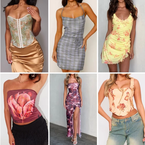 Venta al por Mayor de <span class=keywords><strong>Lotes</strong></span> de Vestidos de Algodón para Mujer, Nuevos, de Diferentes Tallas, Surtidos, Ropa de Verano, Liquidación, Listos para Enviar, Sin Marca - Product Image 6