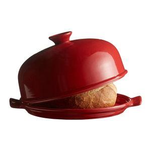 Porcelain customized round baking tray bread cloche ceramic bread baker baking dish ceramic