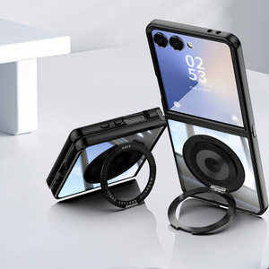 Coque de téléphone antichoc avec support magnétique rotatif à 360° et anneau de recharge sans fil pour Samsung Z Flip 8 7 6 <span class=keywords><strong>5</strong></span> - Product Image 2