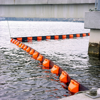 Barrière de flottabilité solide et permanente, écologique, certifiée ISO, pour la collecte des déchets flottants, avec connecteurs rapides universels, vente en gros