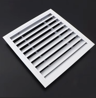 Grille de retour d'air carrée moderne pour climatisation, grille de ventilation HVAC, diffuseur mural