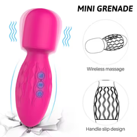 ZRX Usine En Gros Silicone Étanche 28 Modes Masseur De Tête Vibration Mini Électrique Main Masseur De Tête Pistolet
