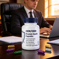 KANION Complexe Santé de la Prostate - Extrait de Palmier Nain, Pygeum Africanum et Graine de Citrouille - Capsules de Gélatine Dure pour la Santé Masculine