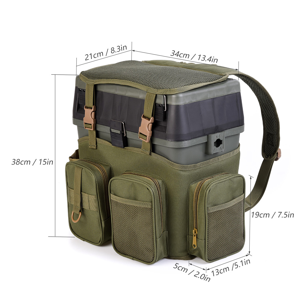 Multifunktionaler Angelrucksack mit Tackle Box, Angelzubehr-Aufbewahrung,  Umhngetasche| Alibaba.com