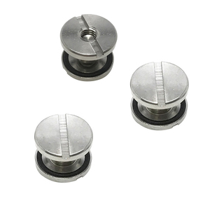 Custom DIY Book Binding Book Blinder Screw Double Layer Flat Head Smoother Edges <strong>Chicago</strong> Screw Steel Leather Replacement <strong>Part</strong> - Product Image 5