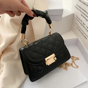 New Luxury Messenger Women's Checkered Shoulder Bag Designer Women's Chain Bag Brand Handbag