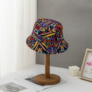 Wholesale <strong>Cheap</strong> <strong>Bucket</strong> <strong>Hat</strong> Flat Top Reversible Printing Designer Cap Outdoor Fishing <strong>Hats</strong> - Product Image 4