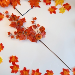 Composizione floreale decorativa con <span class=keywords><strong>zucca</strong></span> simulata, foglia d'acero e girasole, <span class=keywords><strong>zucca</strong></span> in velluto, decorazione per il Festival del Raccolto e il Ringraziamento - Product Image 2