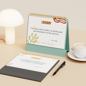 Cadre de calendrier de positivité personnalisé 2026 : Cartes d'affirmation quotidiennes avec nombre de feuilles réglable - Créez votre propre système de motivation - Product Image 4