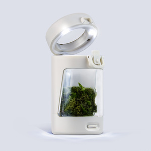 Wholesale Child Proof jar LED storage tank Smell Proof glass herb storage jars For store Herbal Tobacco