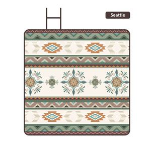 Tapis de plage extra-large en polaire pliable, imperméable, pour camping et pique-nique, anti-humidité, auto-adhésif, épais, Yafang - Product Image 5