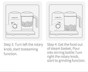 Máy làm thức ăn dặm đa năng bằng hơi nước điện 3 trong 1, máy xay nhỏ đa chức năng, chất lượng cao, máy hấp thức ăn dặm cho bé - Product Image 6
