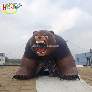 Túnel Inflable de Oso Polar Marrón, Carpa de Entrada Deportiva Personalizada con Mascota de Equipo para Publicidad - Product Image 2
