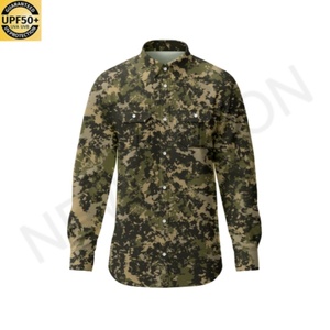 Custom Printed Fishing Shirt Anti-UV Camouflage Fishing Apparel <b>Long</b> <b>Sleeve</b> Fishing Hoodie Logo for Men and Women - Product Image 6