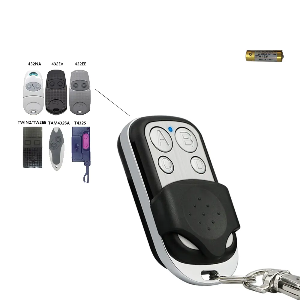 433.92MHz Universal Clone Remote Control Fungsi Salinan 433MHz RF Transmitter Kloning Otomatis Duplikator untuk Pintu Garasi Mobil Remote