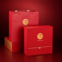 Boîte cadeau magnétique à double ouverture écologique avec logo personnalisé, boîte d'ouverture unique de qualité supérieure pour cadeau nid d'oiseau, OEM ODM