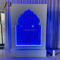 Arche lumineuse islamique JINDA à LED, toile de fond en forme de mosquée RGB, toile de fond de mariage pour la fête de l'Eid Mubarak, décoration d'événements du Ramadan