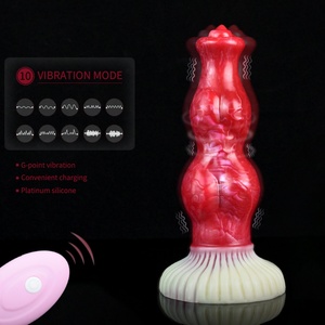 Nuevo Vibrador con Ventosa y Cuentas Estilo Hellfire, Dildo Vibrador con Control Remoto y Nudos para Mujeres - Product Image 2