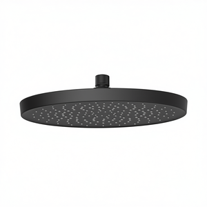 Pommeau de douche Nola noir mat diamètre 250 mm, douche pluie à fixation au plafond - Product Image 2