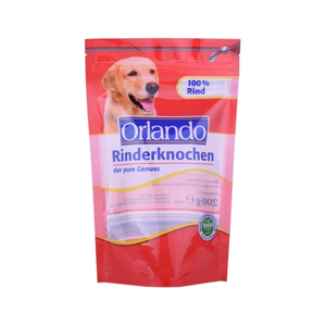 Bolsa de alta calidad impresa personalizada, bolsas de golosinas, embalaje de alimento para perros, bolsa de plástico resellable para alimentos para mascotas con cremallera - Product Image 4