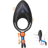Anneau vibrant en silicone à 10 fréquences pour hommes, massage du point G, masturbation, jouet sexuel pour couple