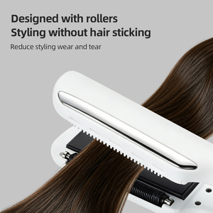 Piastra per Capelli Elettrica con Olio, Display LCD, Riscaldamento Rapido, Rivestimento <span class=keywords><strong>in</strong></span> Ceramica, Qualità Professionale, con Strisce <span class=keywords><strong>in</strong></span> Spugna - Product Image 4