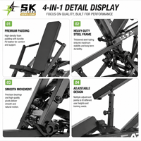 Machine de musculation professionnelle à charge libre SK Commercial Vertical Chest Press pour le renforcement des muscles du haut du corps