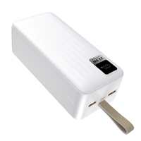 Batterie externe Li-Polymère 40000 mAh à charge rapide 22,5 W avec affichage LED Type-C, chargeur portable de voyage pour téléphone – Vente en gros