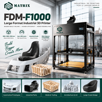 Imprimante 3D FDM de grande taille 1000 * 1000 * 1000 mm pour la production de prototypes de pare-chocs automobiles