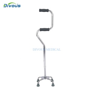 Bastón para caminar con función de asiento y soporte para ponerse de pie, ajustable, con base cuádruple y mangos de espuma - Product Image 2