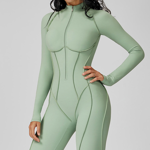 Tuta Sportiva Personalizzata con Logo, Body da Donna per Palestra, Tuta Intera da Yoga, <span class=keywords><strong>Sexy</strong></span> Tuta Sportiva da Donna per <span class=keywords><strong>Fitness</strong></span> - Product Image 3