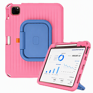 Étui HGD pour iPad Air 11 pouces (modèles 2024/2026) en TPU pour enfants, support rotatif, protection intégrale antichoc - Product Image 1